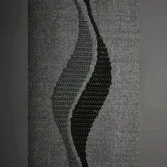 ALBERTA FERRETTI Grey Wool  Sequin 3/4 Sleeve Knee Length Tunic Dress 6US Italy - Picture 6 of 12